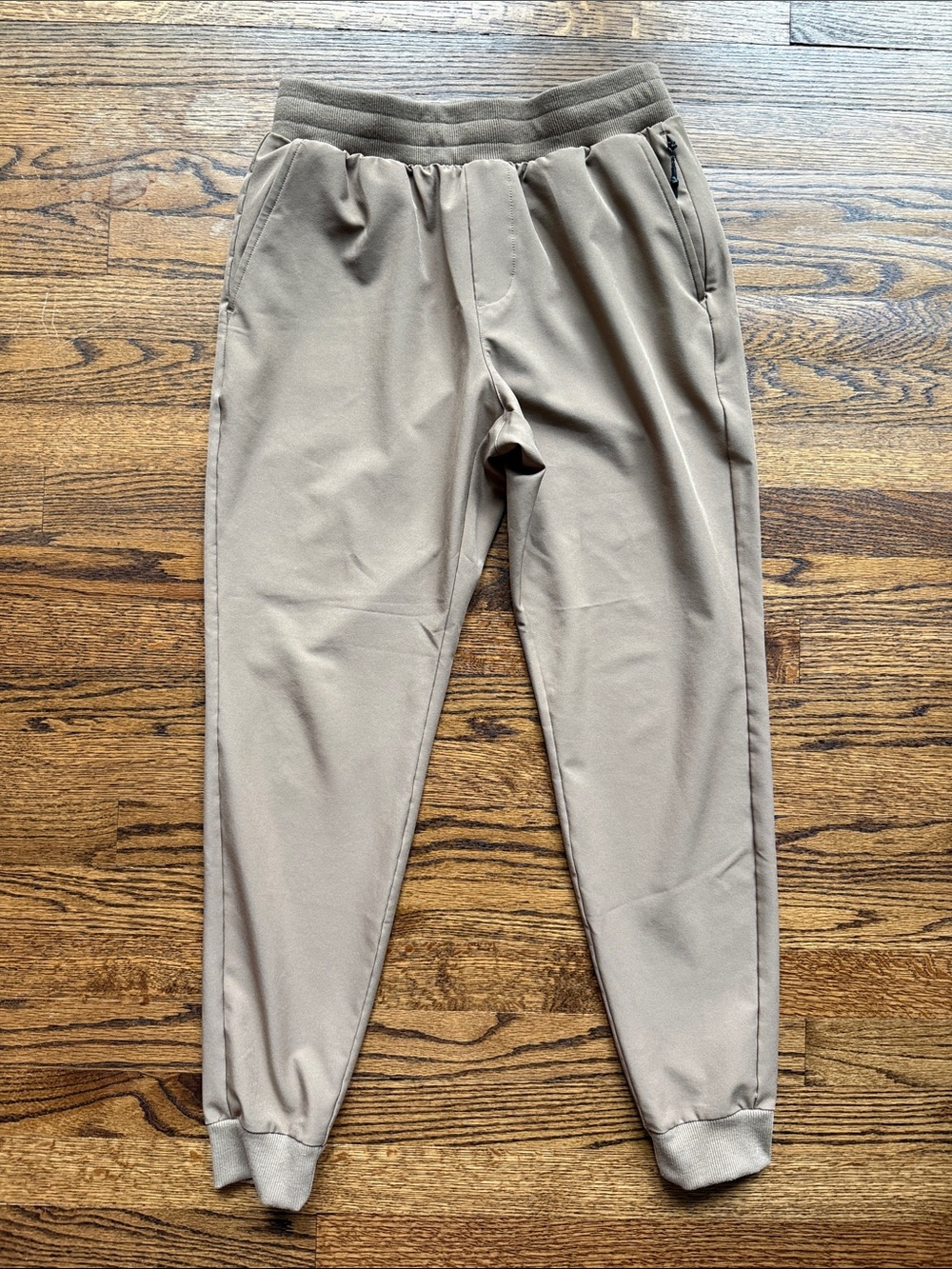 FLX Men's Small Brown Taupe Jogger Sweatpants - Everyday Comfort